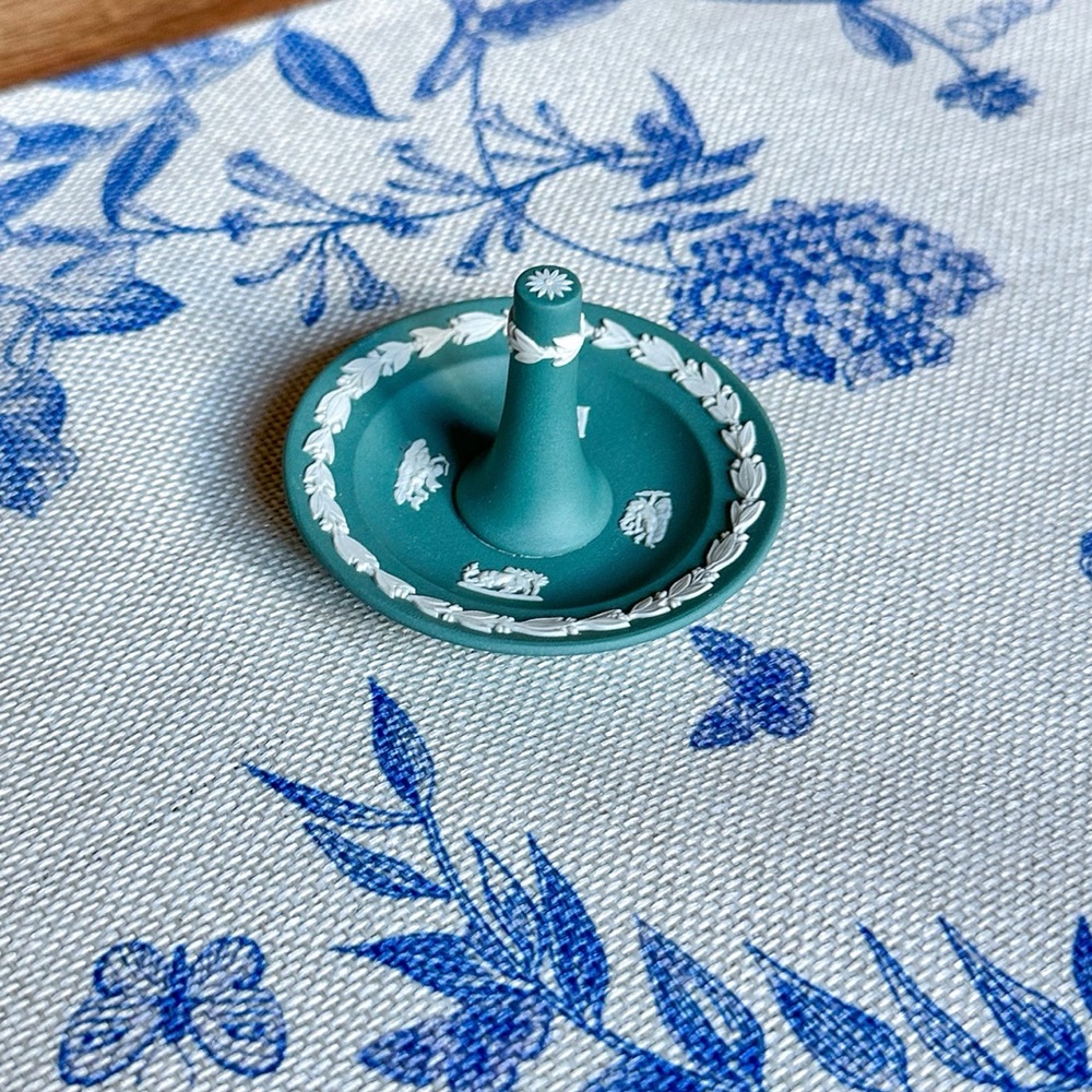 (Rare) Teal Wedgwood Ring Holder